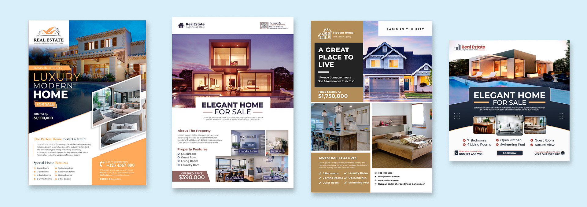 flyers para inmobiliaria